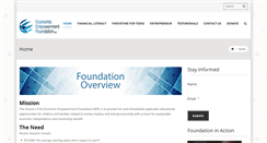 Desktop Screenshot of economicempowermentfoundation.org